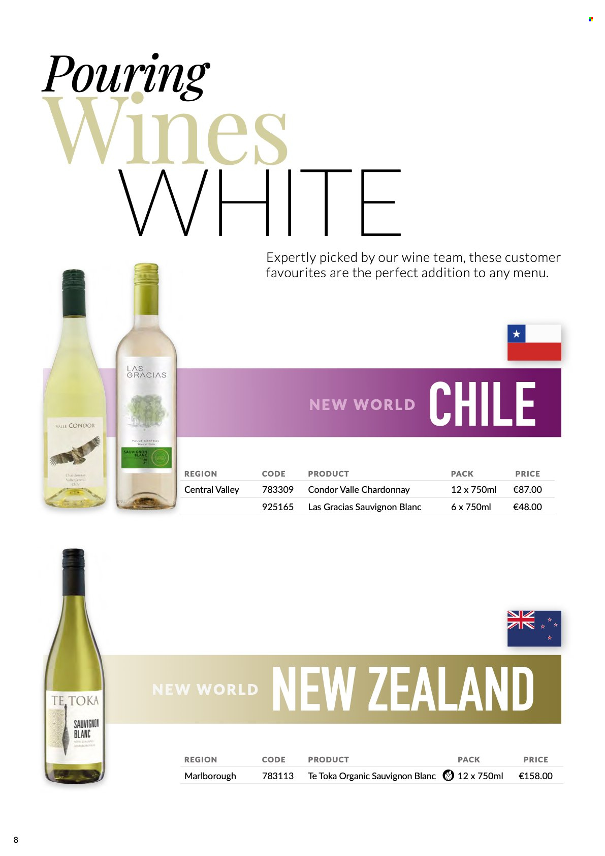 MUSGRAVE Market Place offer  - Sales products - white wine, Chardonnay, wine, Sauvignon Blanc. Page 8.