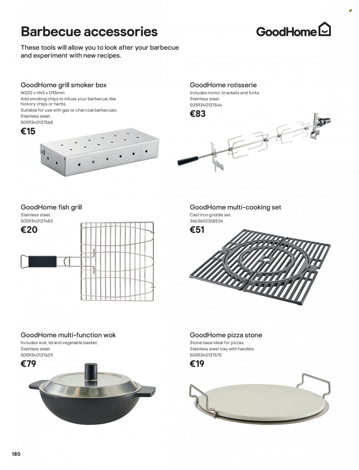 B&Q offer  - Sales products - smoker. Page 180.