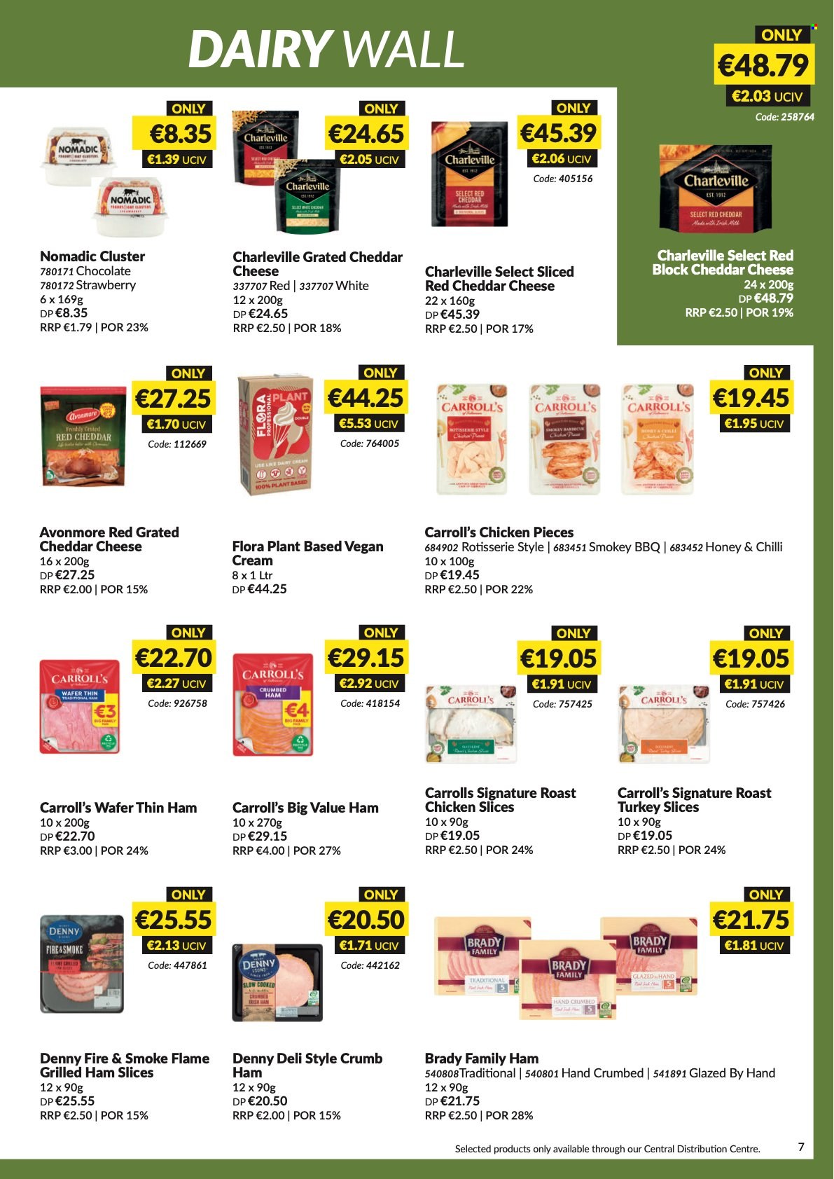 MUSGRAVE Market Place offer  - 8.5.2022 - 4.6.2022 - Sales products - chicken roast, ham, cheddar, cheese, Flora, wafers, chocolate, honey. Page 7.