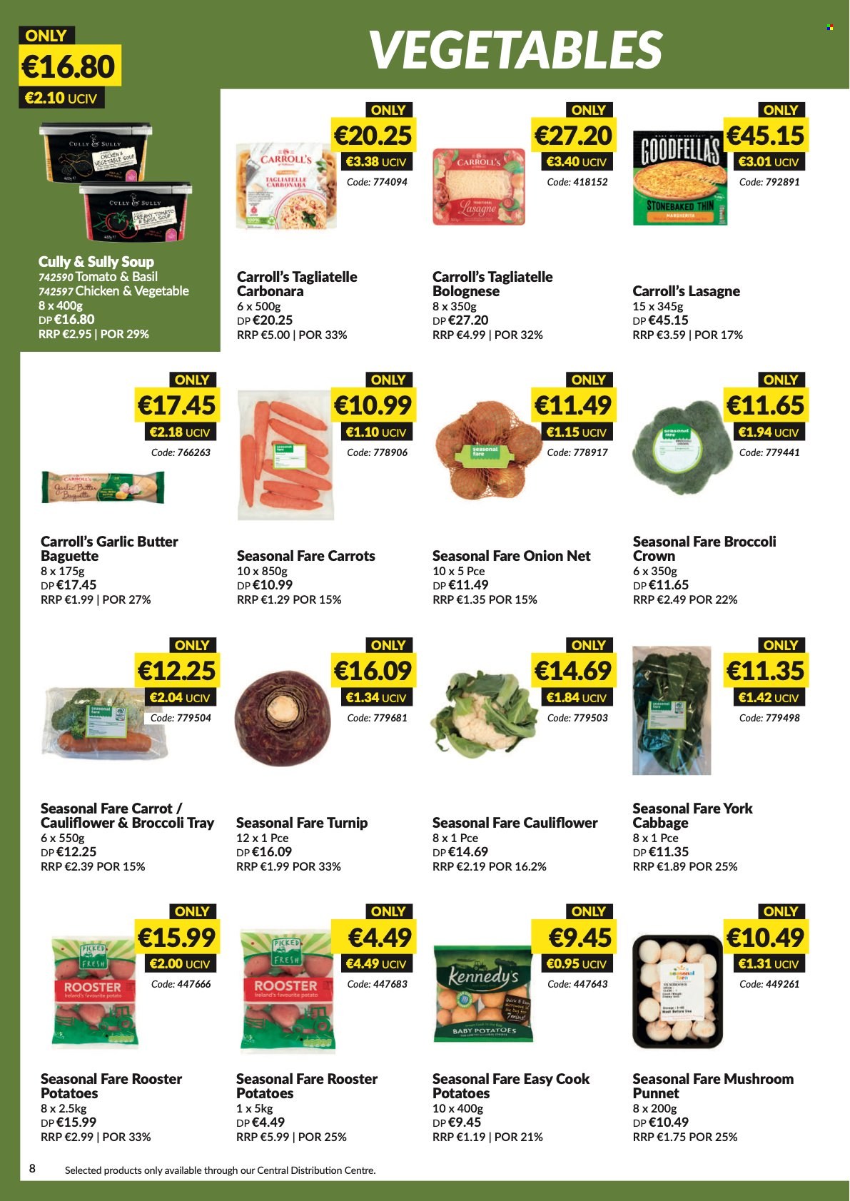 MUSGRAVE Market Place offer  - 8.5.2022 - 4.6.2022 - Sales products - mushroom, baguette, broccoli, cabbage, carrots, potatoes, soup, butter, tray. Page 8.