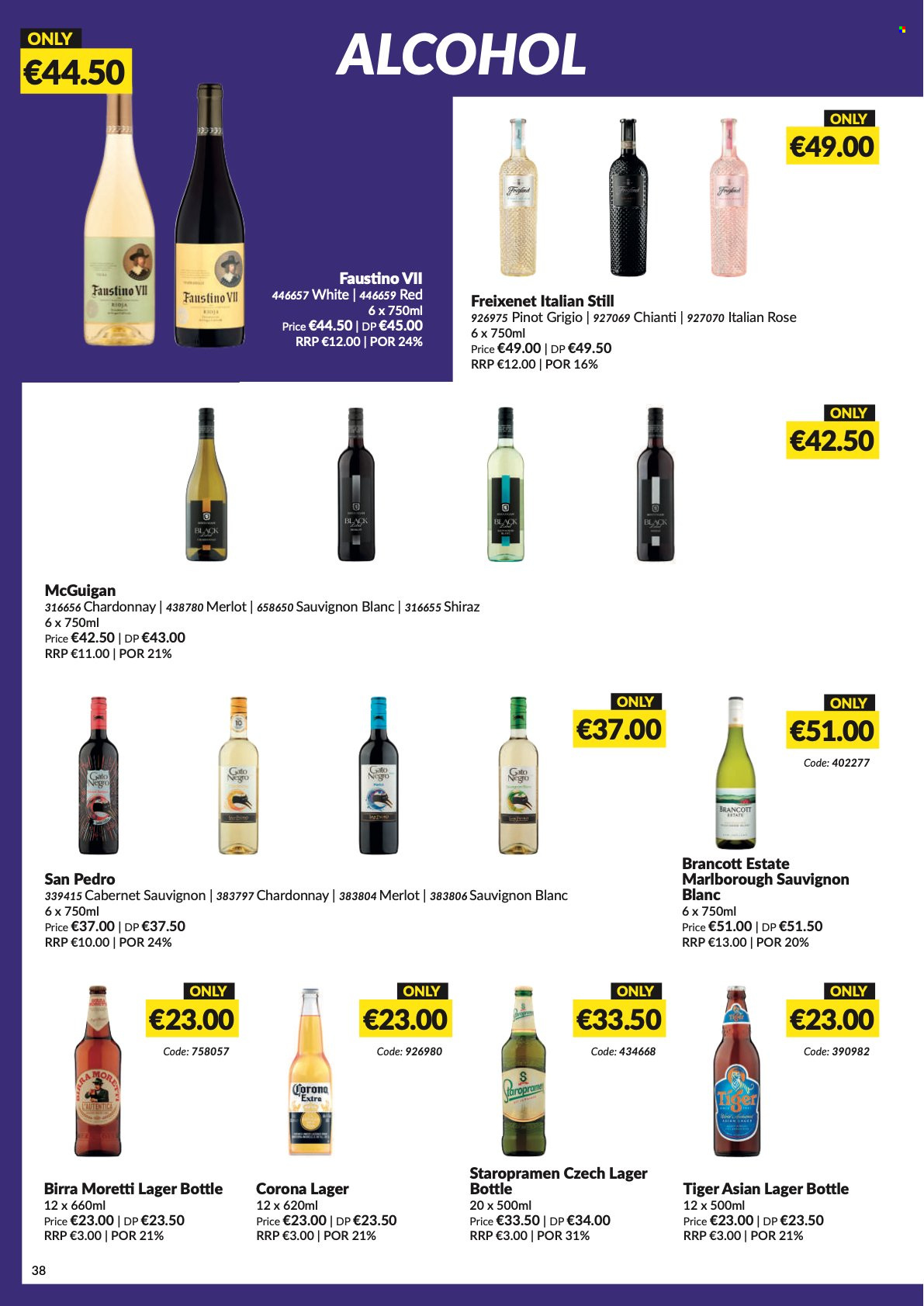 MUSGRAVE Market Place offer  - 8.5.2022 - 4.6.2022 - Sales products - Cabernet Sauvignon, red wine, white wine, Chardonnay, wine, Merlot, alcohol, Shiraz, Pinot Grigio, Sauvignon Blanc, rosé wine, beer, Corona, Lager, rose. Page 39.