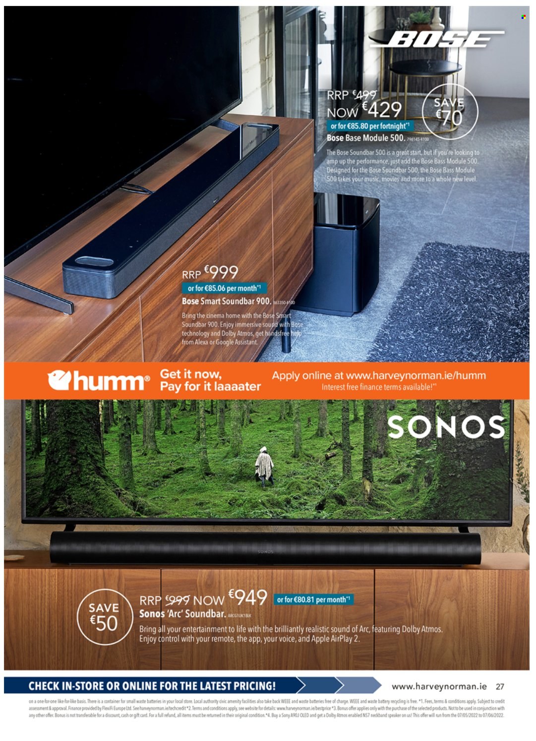 Harvey Norman offer  - 20.6.2022 - 10.7.2022. Page 27.