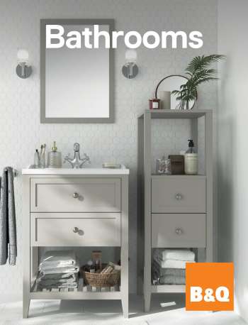 B&Q offer - Bathroom collections