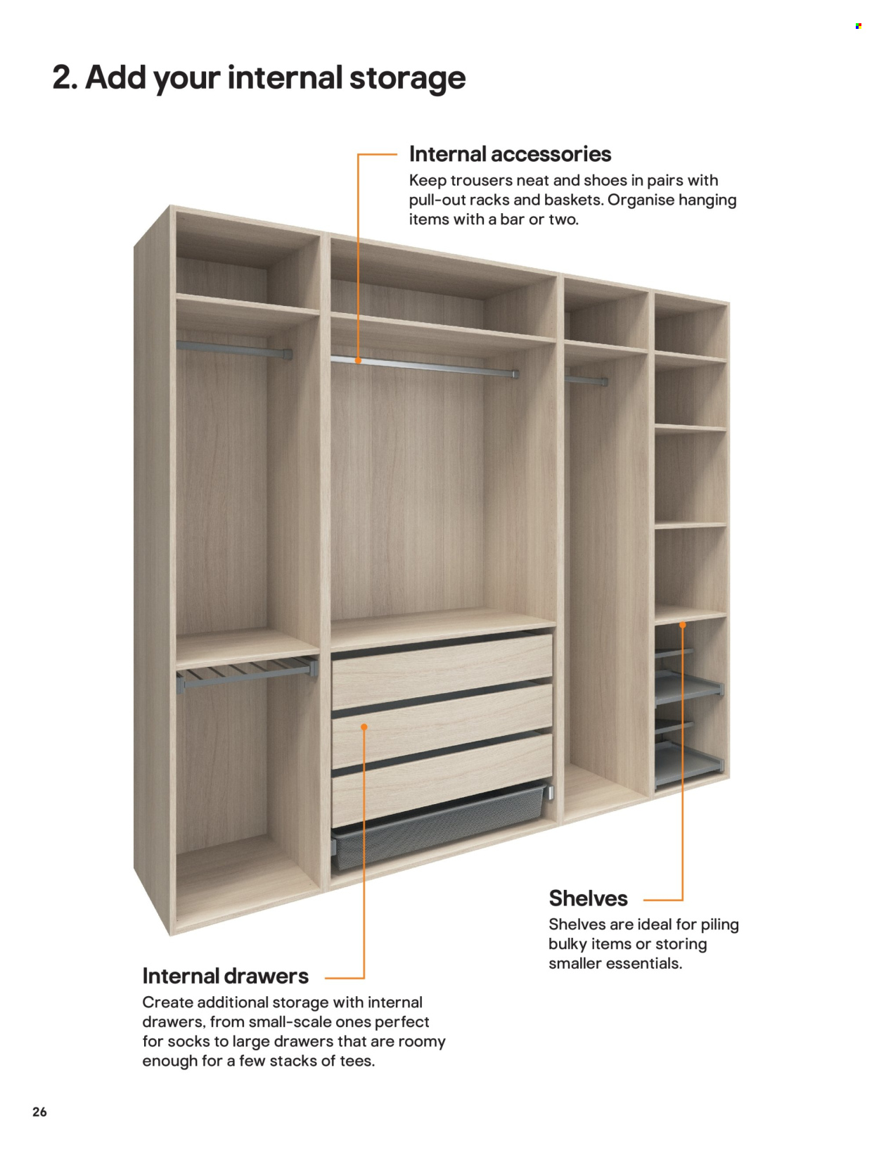 B&Q offer  - Sales products - shelves. Page 26.
