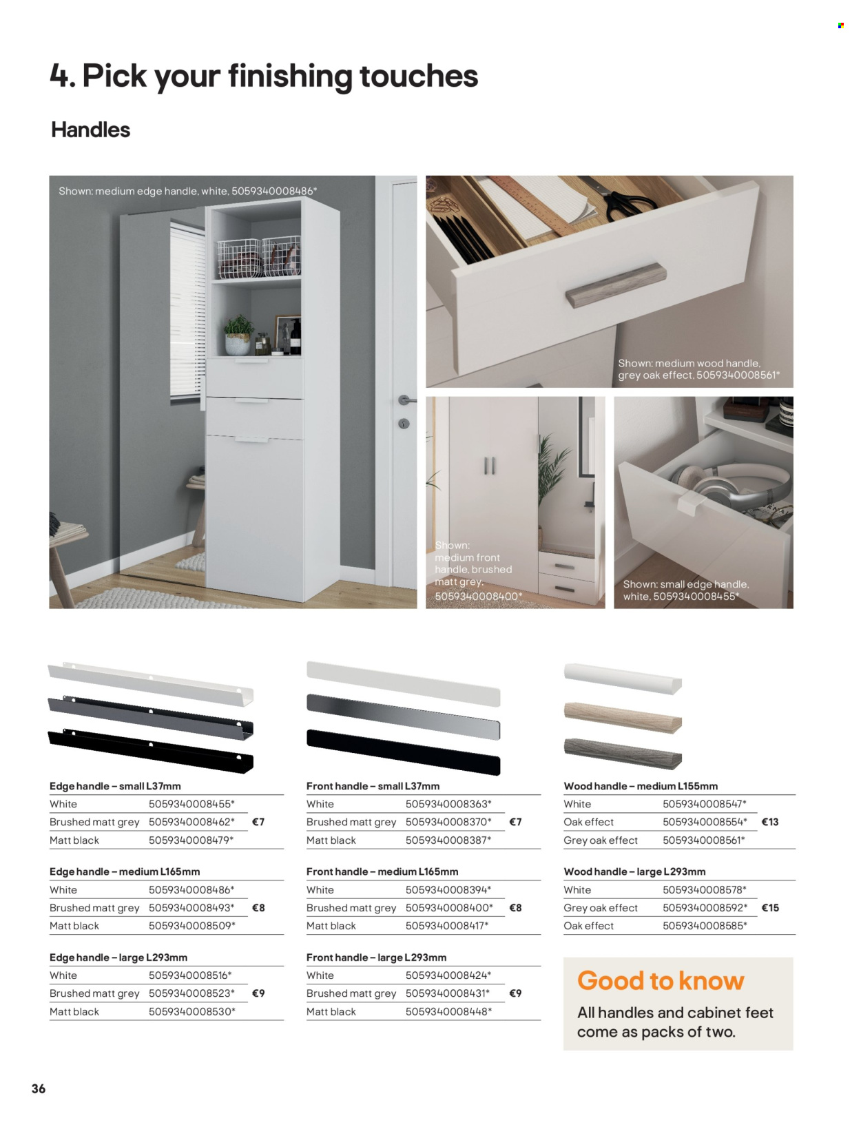 B&Q offer  - Sales products - cabinet. Page 36.