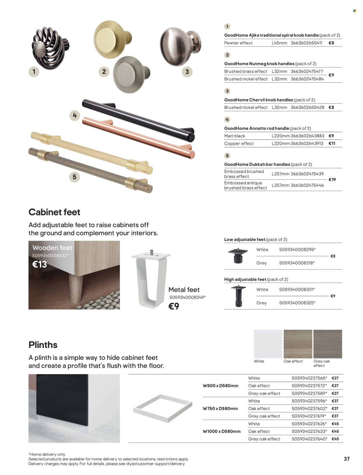 B&Q offer  - Sales products - cabinet. Page 37.