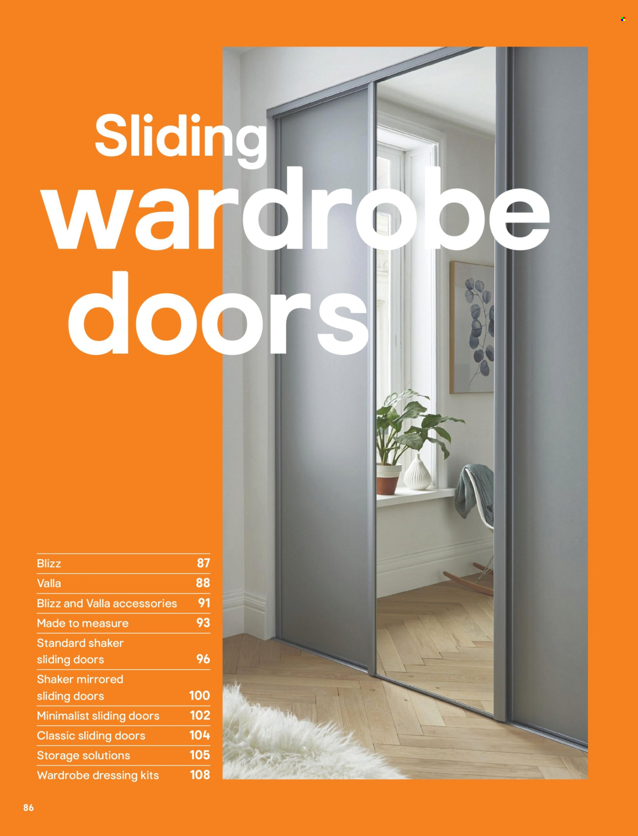 B&Q offer  - Sales products - wardrobe. Page 86.