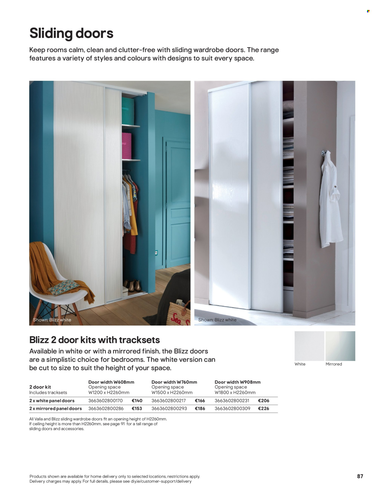 B&Q offer  - Sales products - wardrobe. Page 87.