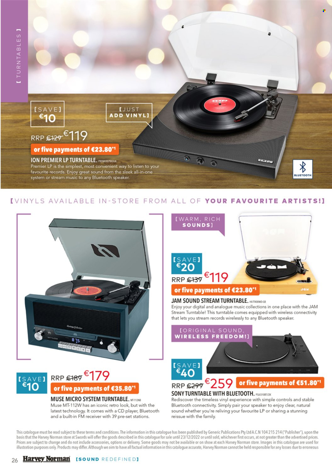 Harvey Norman offer  - 27.10.2022 - 24.12.2022. Page 26.