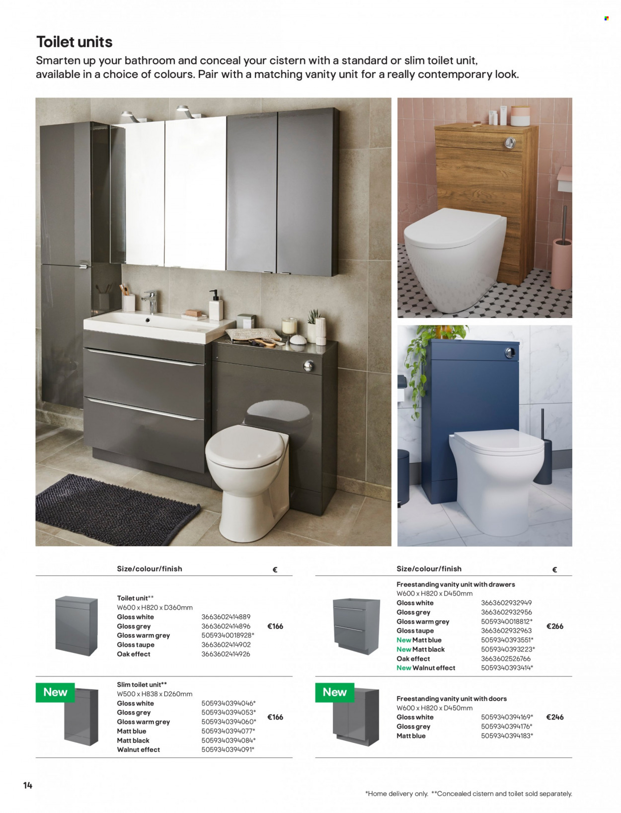 B&Q offer  - Sales products - vanity. Page 14.