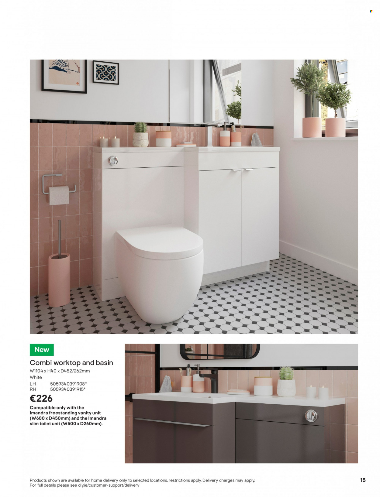 B&Q offer  - Sales products - vanity. Page 15.