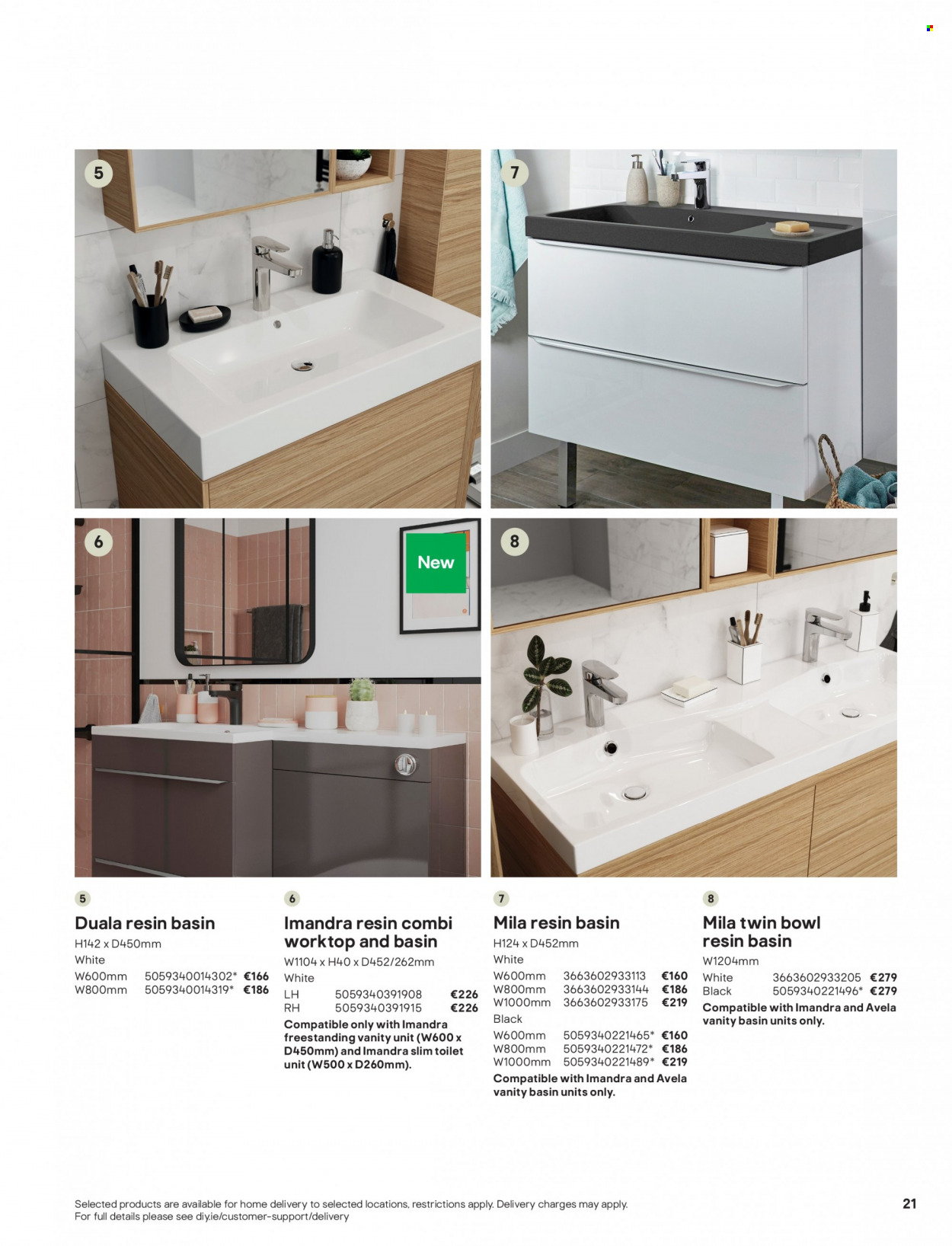 B&Q offer  - Sales products - vanity. Page 21.