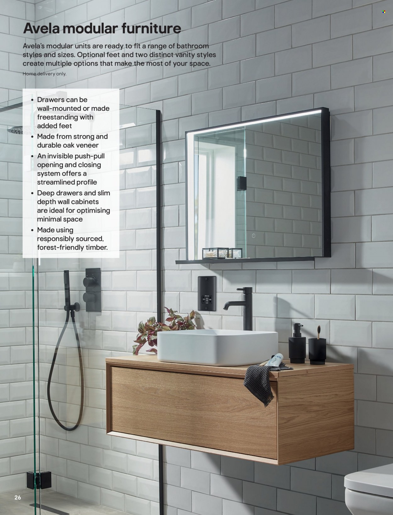 B&Q offer  - Sales products - vanity. Page 26.
