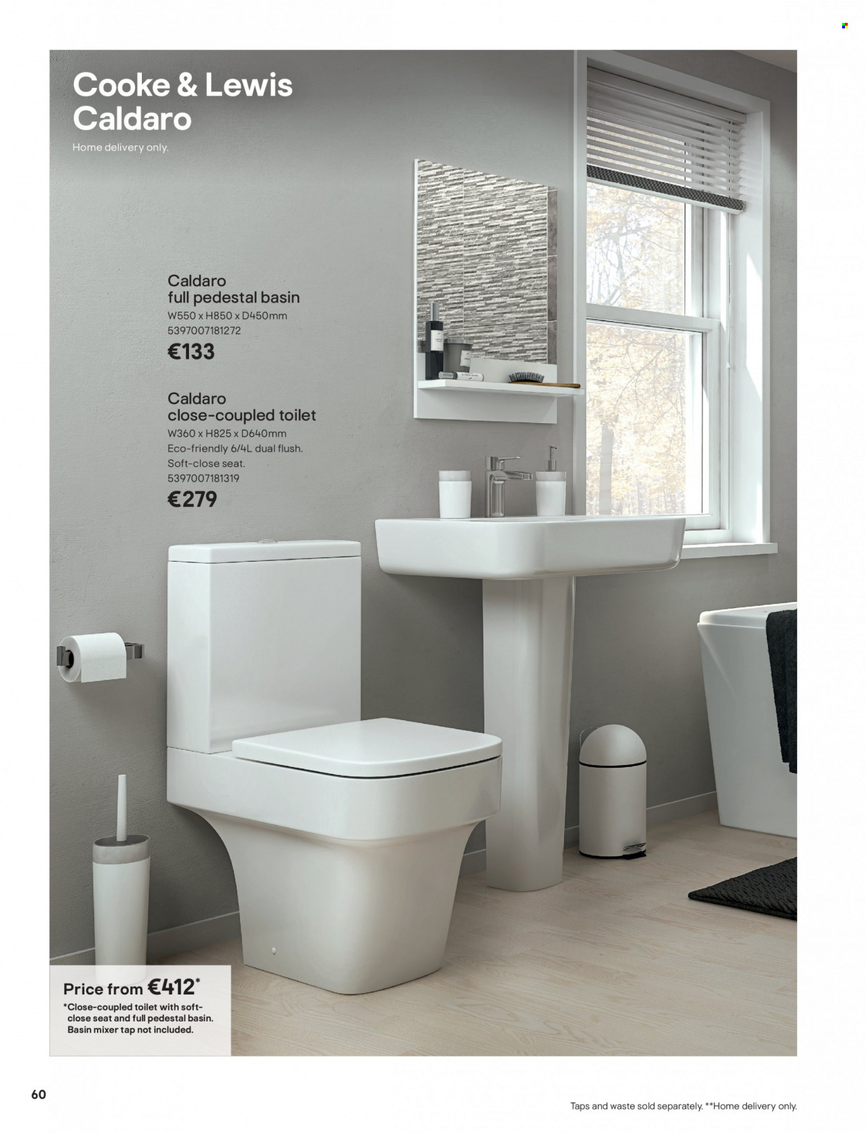B&Q offer  - Sales products - toilet. Page 60.