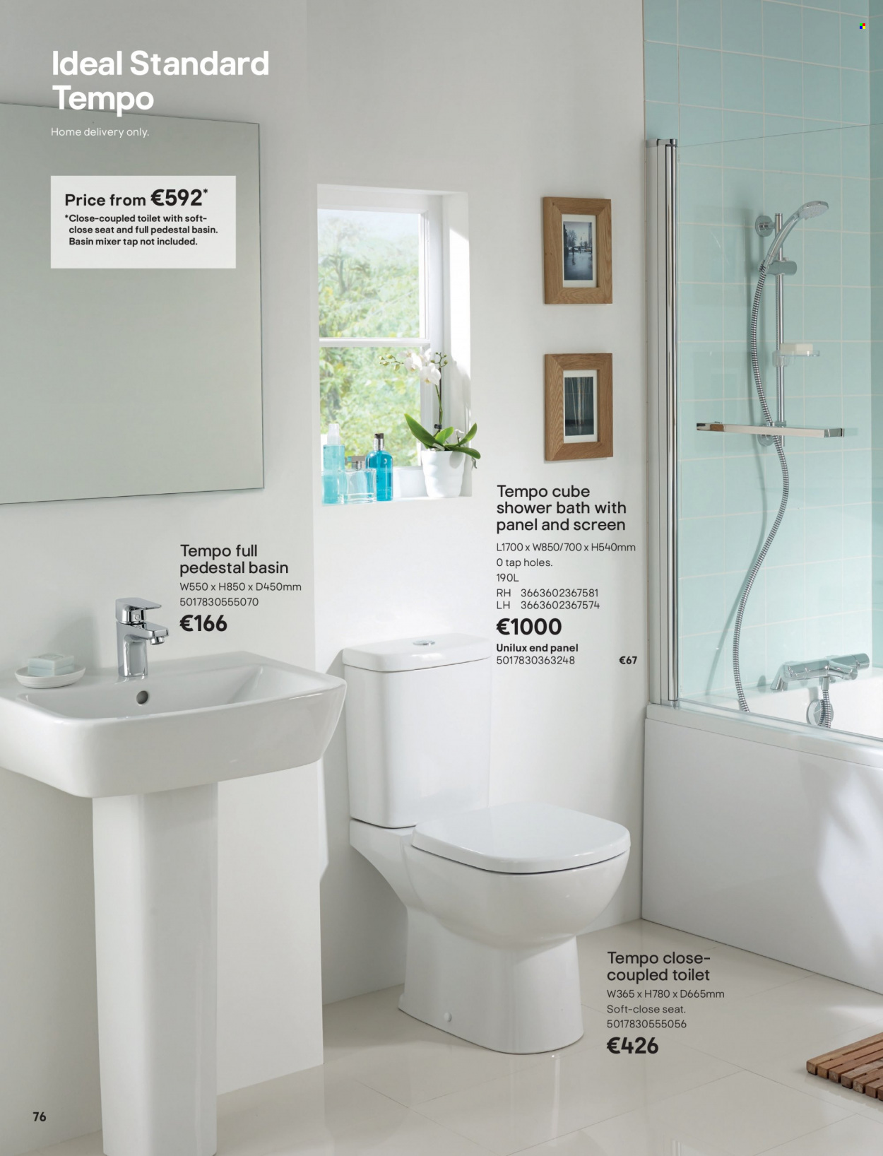 B&Q offer  - Sales products - toilet. Page 76.