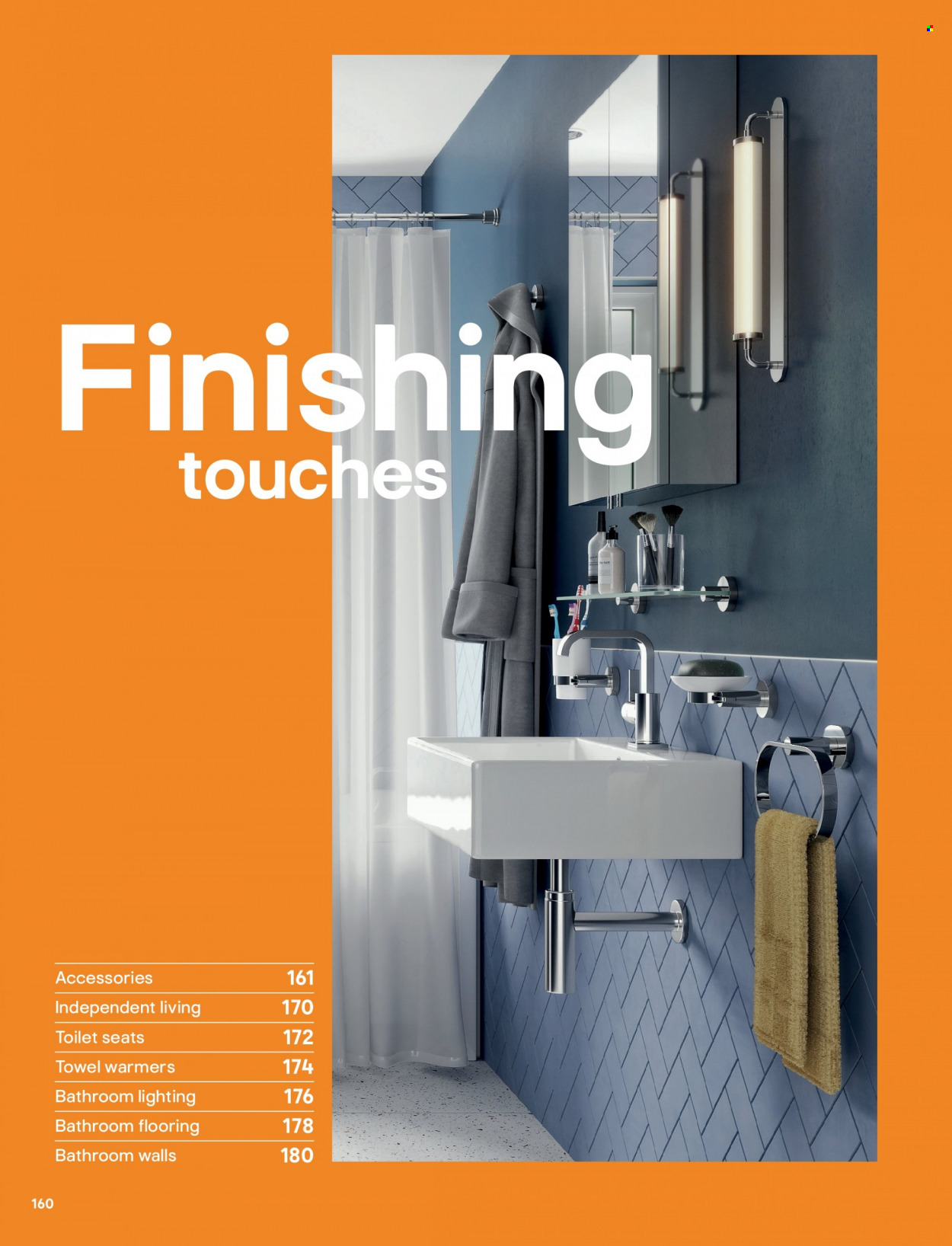 B&Q offer  - Sales products - towel, toilet seat. Page 160.