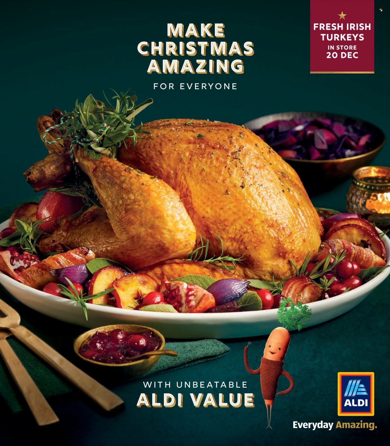 Aldi offer  - Sales products - turkey meat. Page 1.