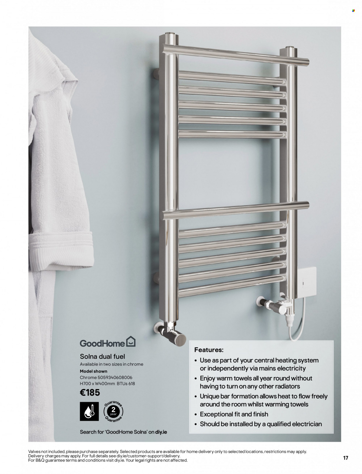 thumbnail - B&Q offer  - Sales products - towel. Page 17.