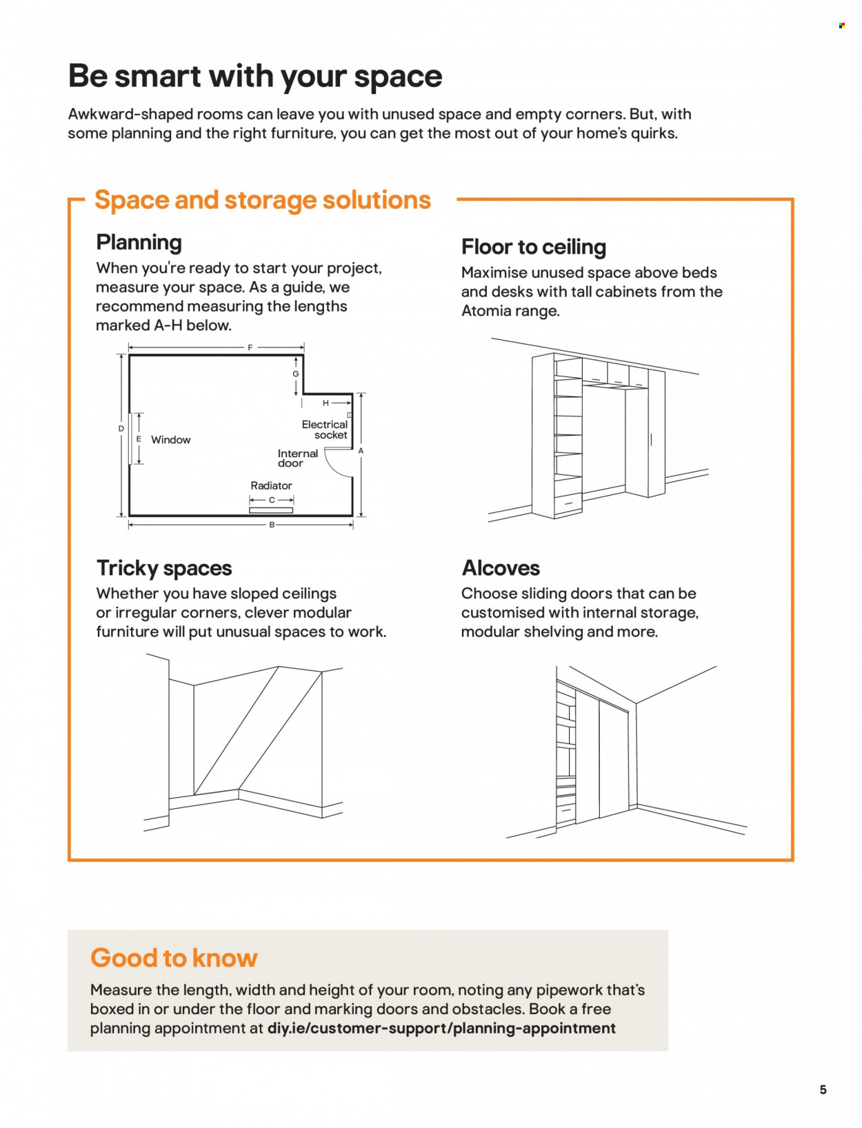 thumbnail - B&Q offer  - Sales products - bed, sliding door. Page 5.