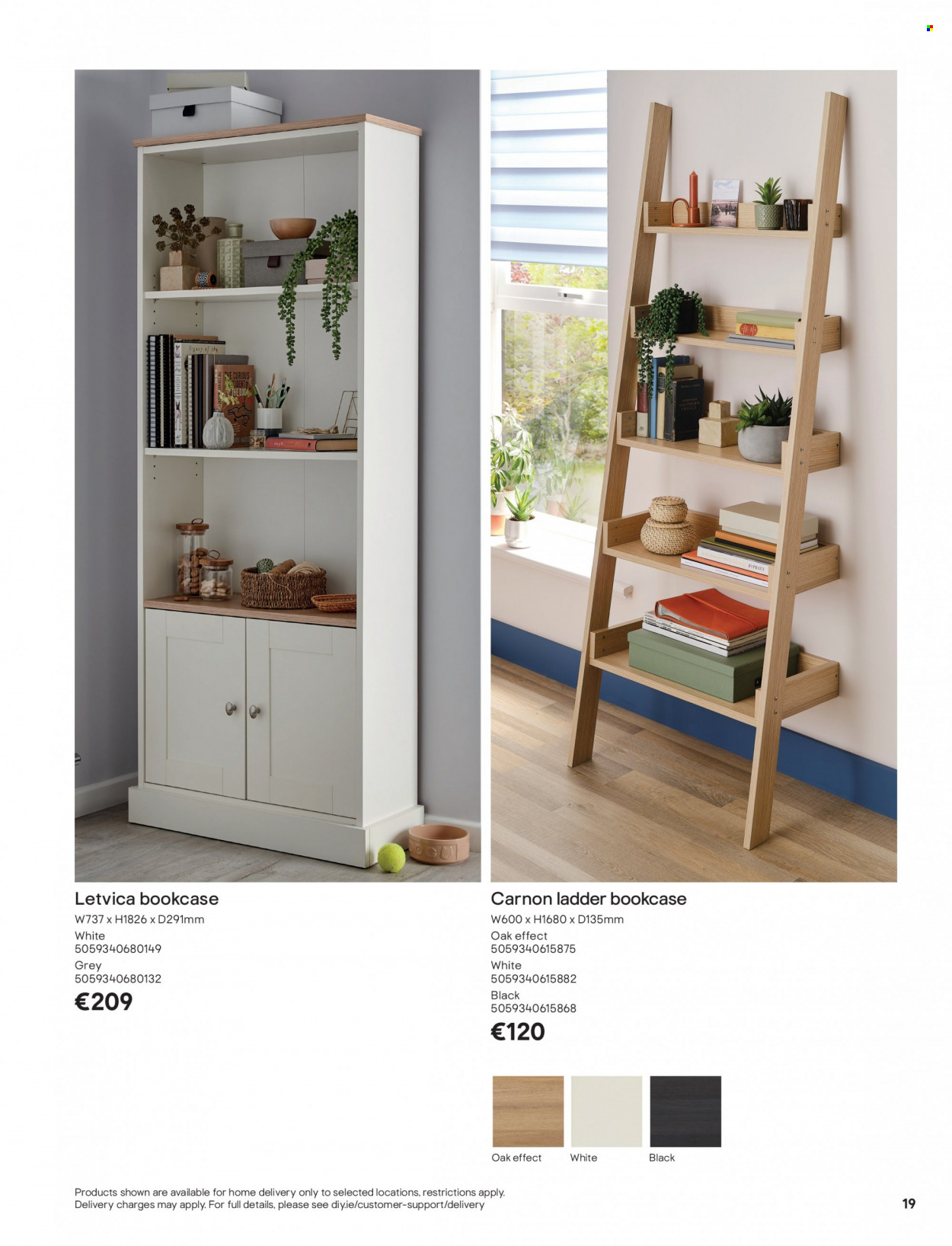 thumbnail - B&Q offer  - Sales products - bookcase. Page 19.