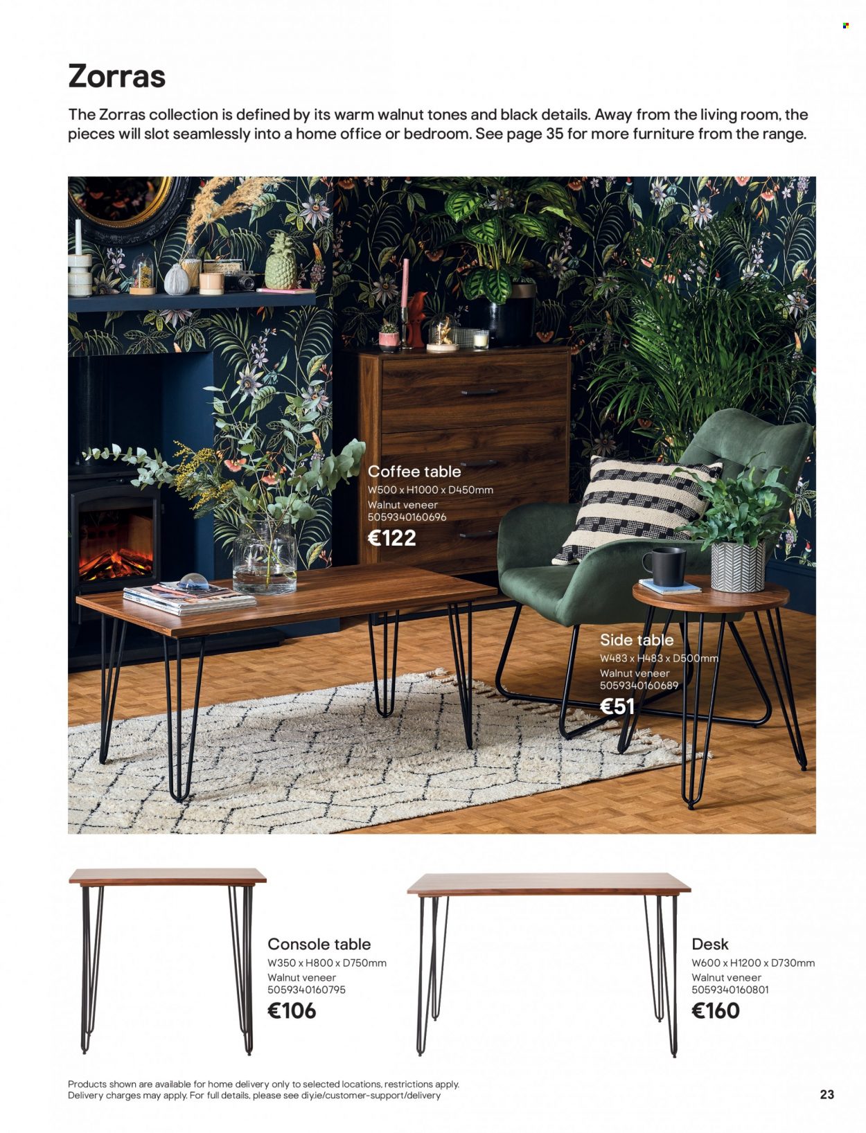 thumbnail - B&Q offer  - Sales products - table, coffee table, sidetable, desk. Page 23.