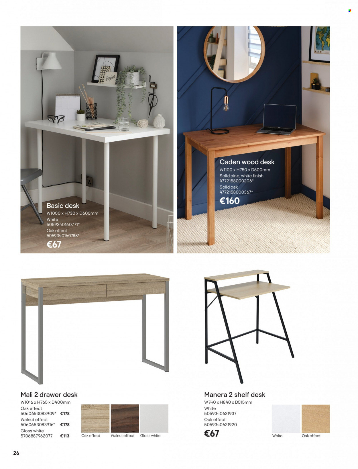thumbnail - B&Q offer  - Sales products - shelves, desk. Page 26.