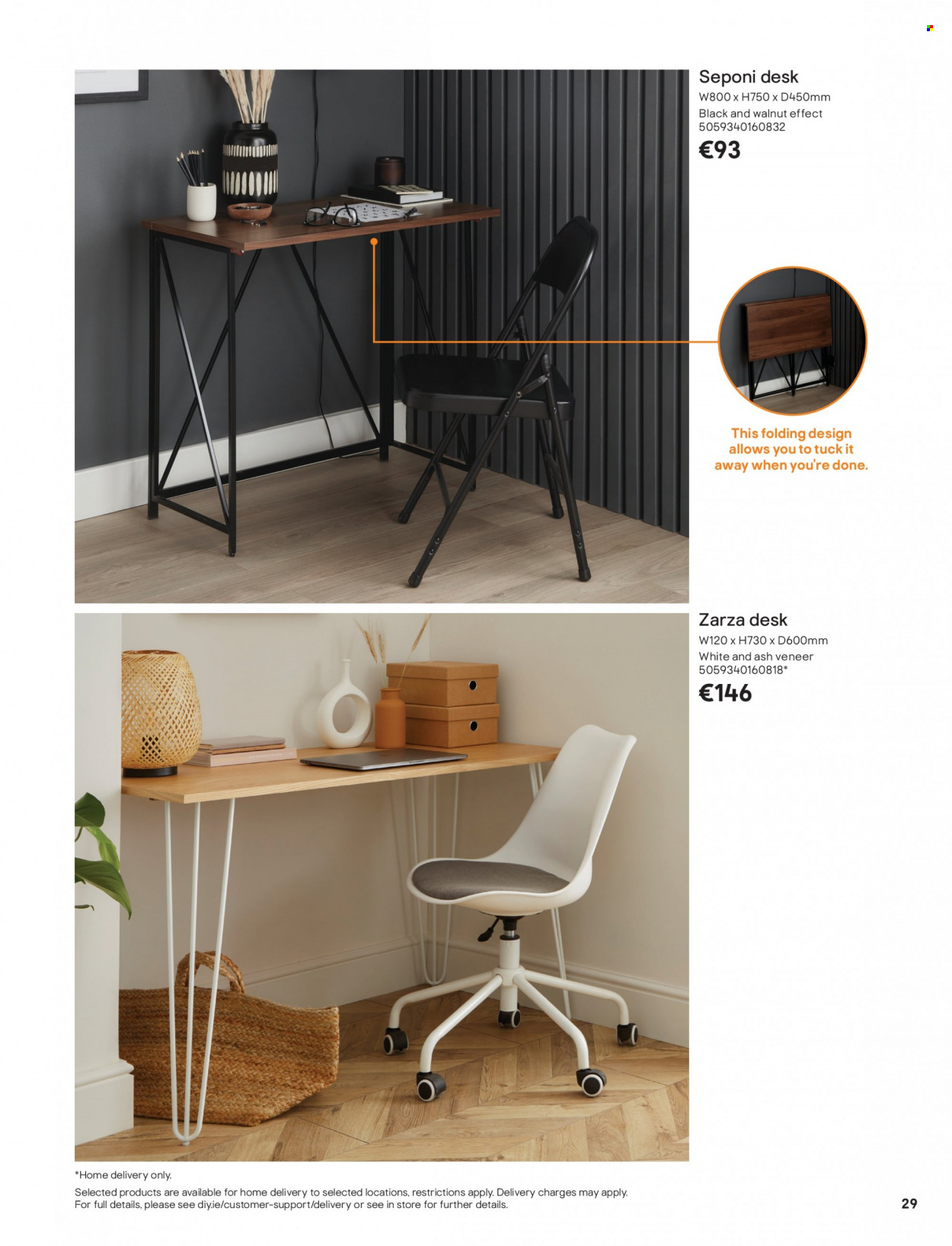 thumbnail - B&Q offer  - Sales products - desk. Page 29.