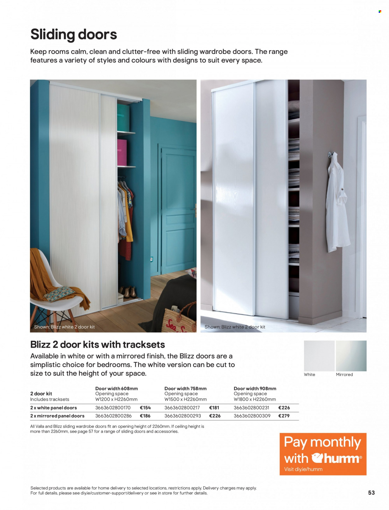 thumbnail - B&Q offer  - Sales products - wardrobe, sliding door. Page 53.