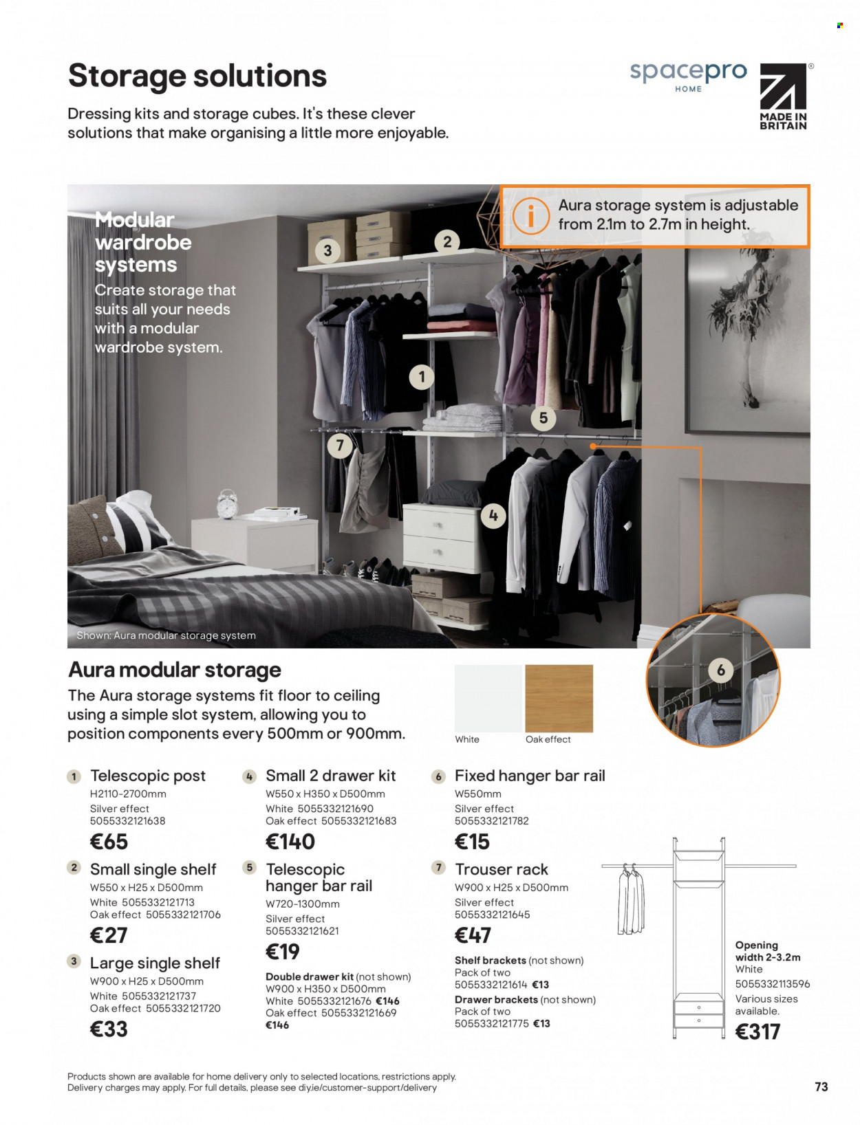 thumbnail - B&Q offer  - Sales products - shelves, wardrobe. Page 73.