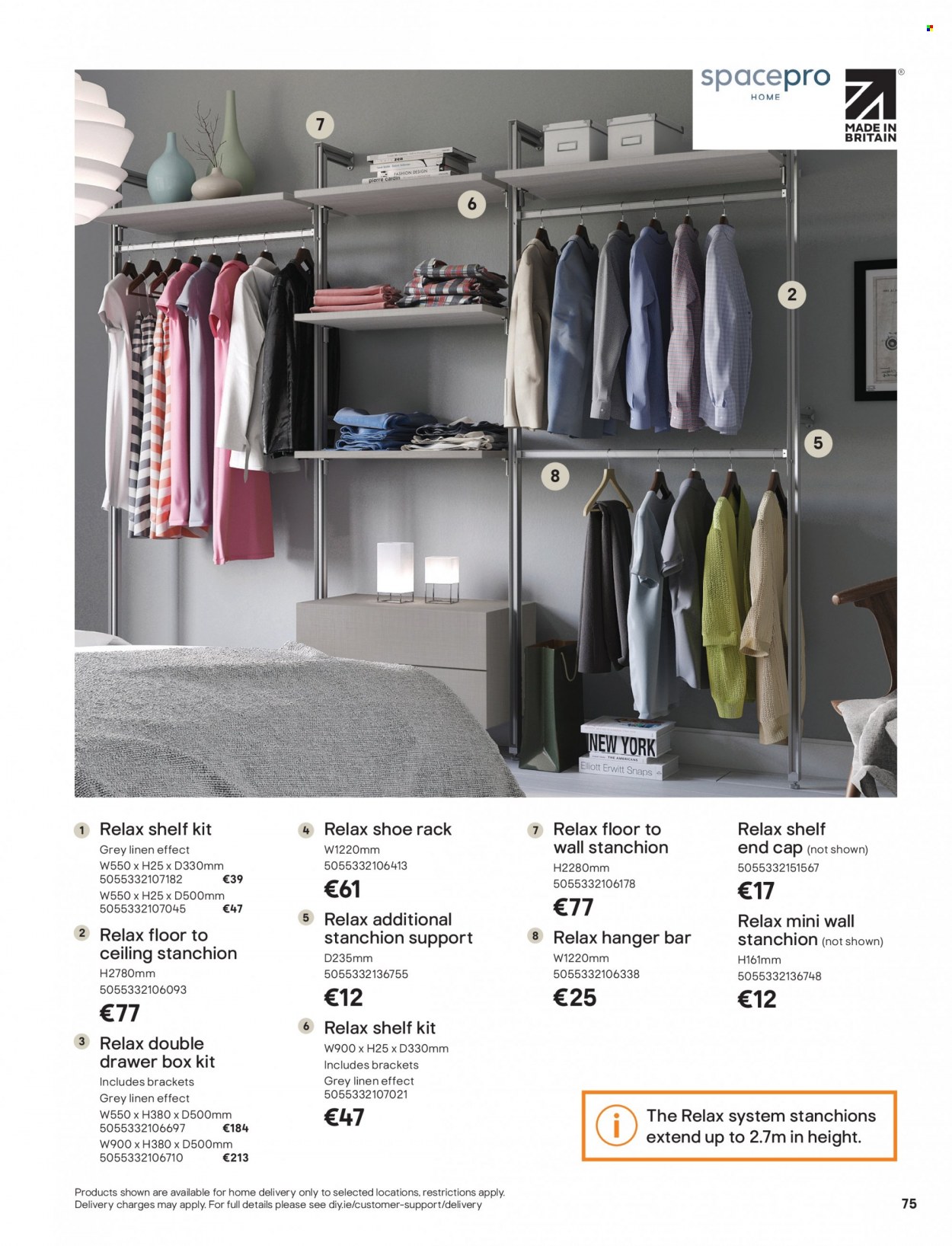 thumbnail - B&Q offer  - Sales products - shelves, shoe rack, linens. Page 75.