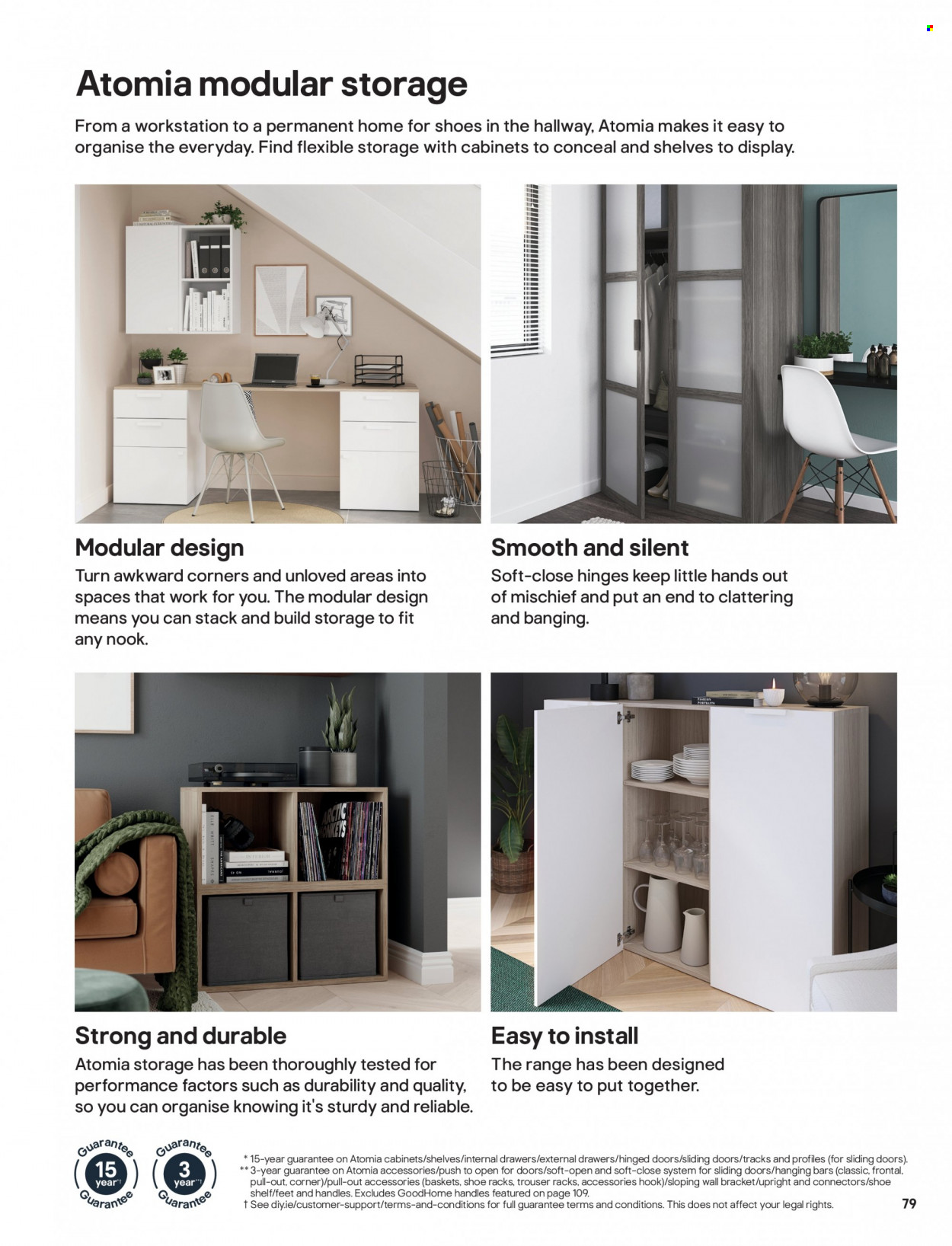 thumbnail - B&Q offer  - Sales products - shelves, sliding door, hook. Page 79.