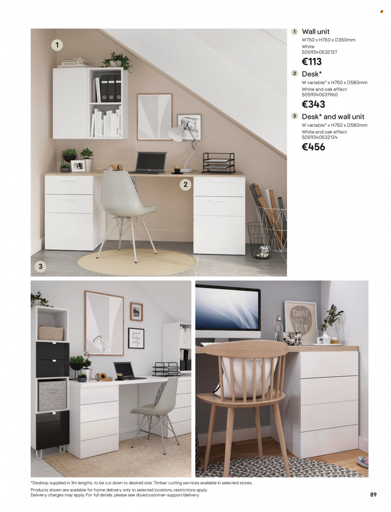 thumbnail - B&Q offer  - Sales products - wall unit, desk. Page 89.