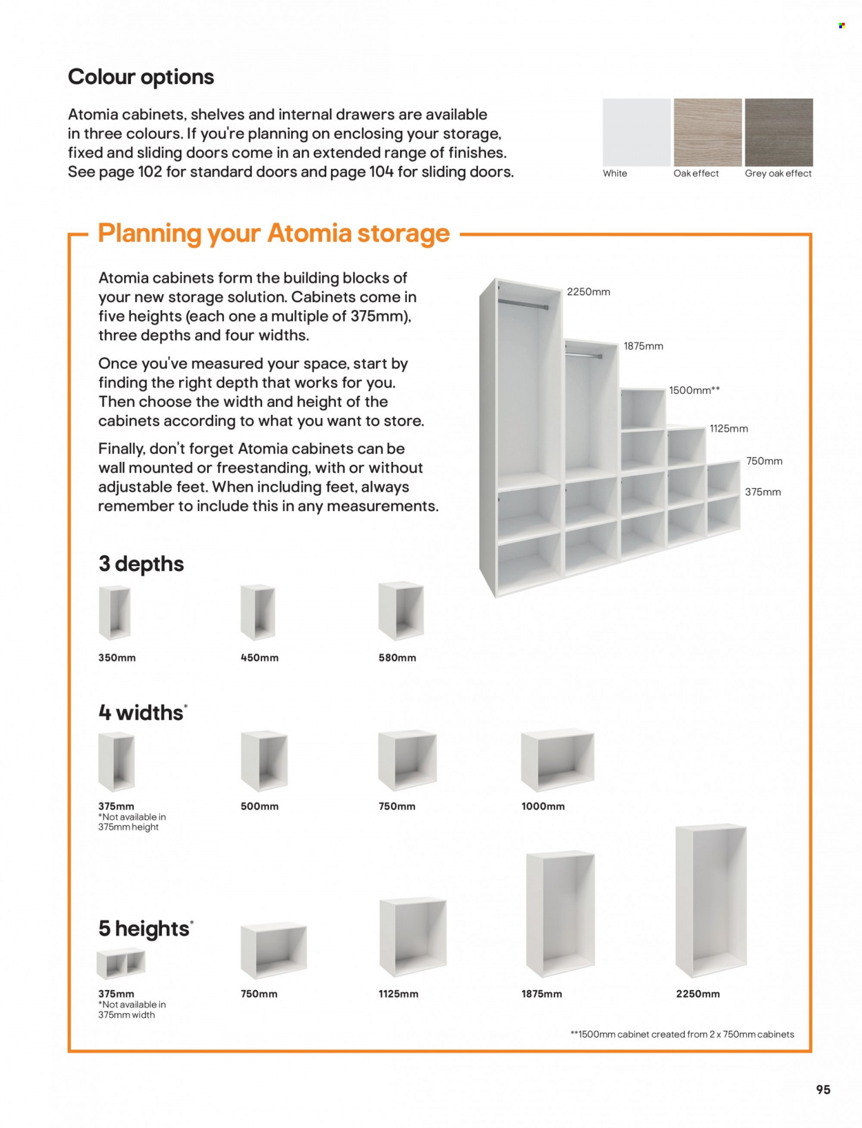 thumbnail - B&Q offer  - Sales products - cabinet, sliding door. Page 95.