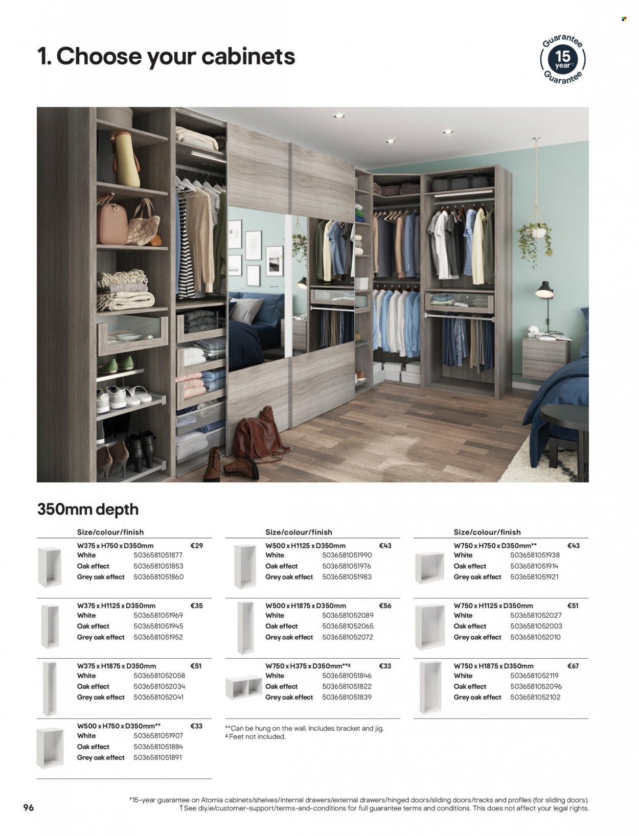 thumbnail - B&Q offer  - Sales products - shelves, sliding door, jig. Page 96.