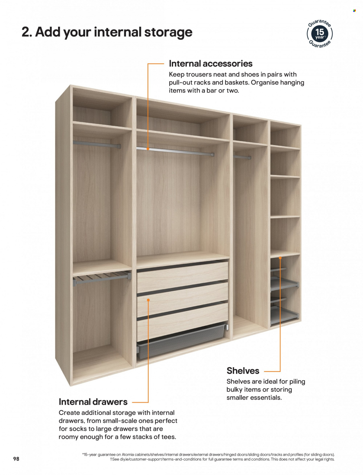 thumbnail - B&Q offer  - Sales products - shelves, sliding door. Page 98.