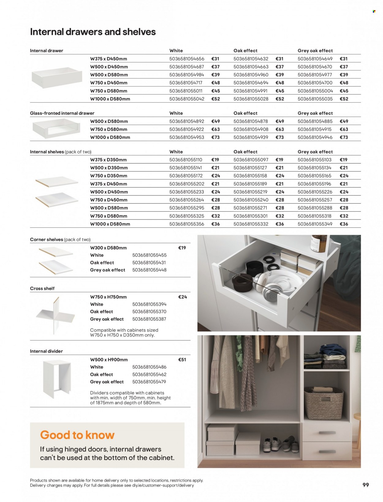 thumbnail - B&Q offer  - Sales products - cabinet, shelves. Page 99.