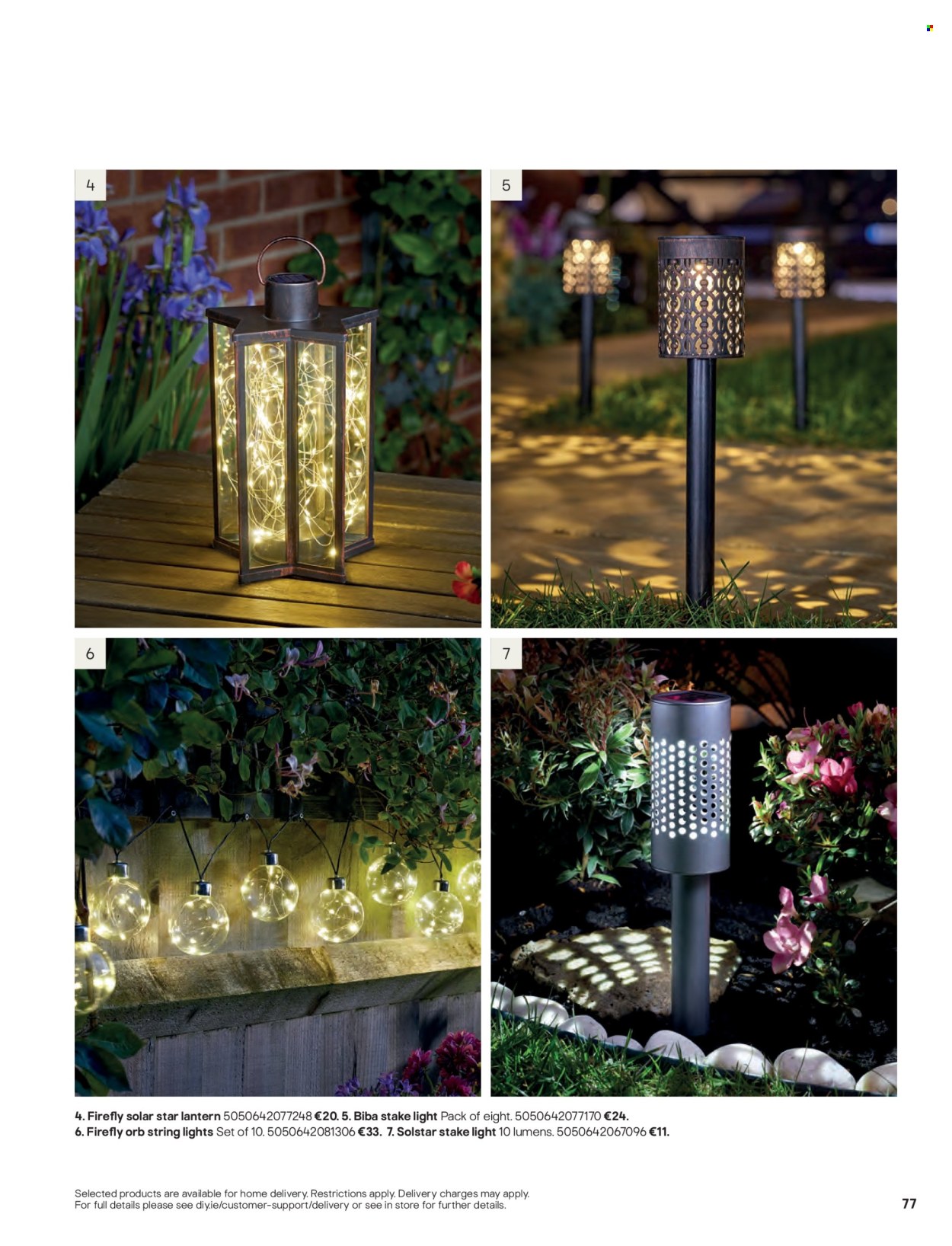 thumbnail - B&Q offer  - Sales products - lantern. Page 77.