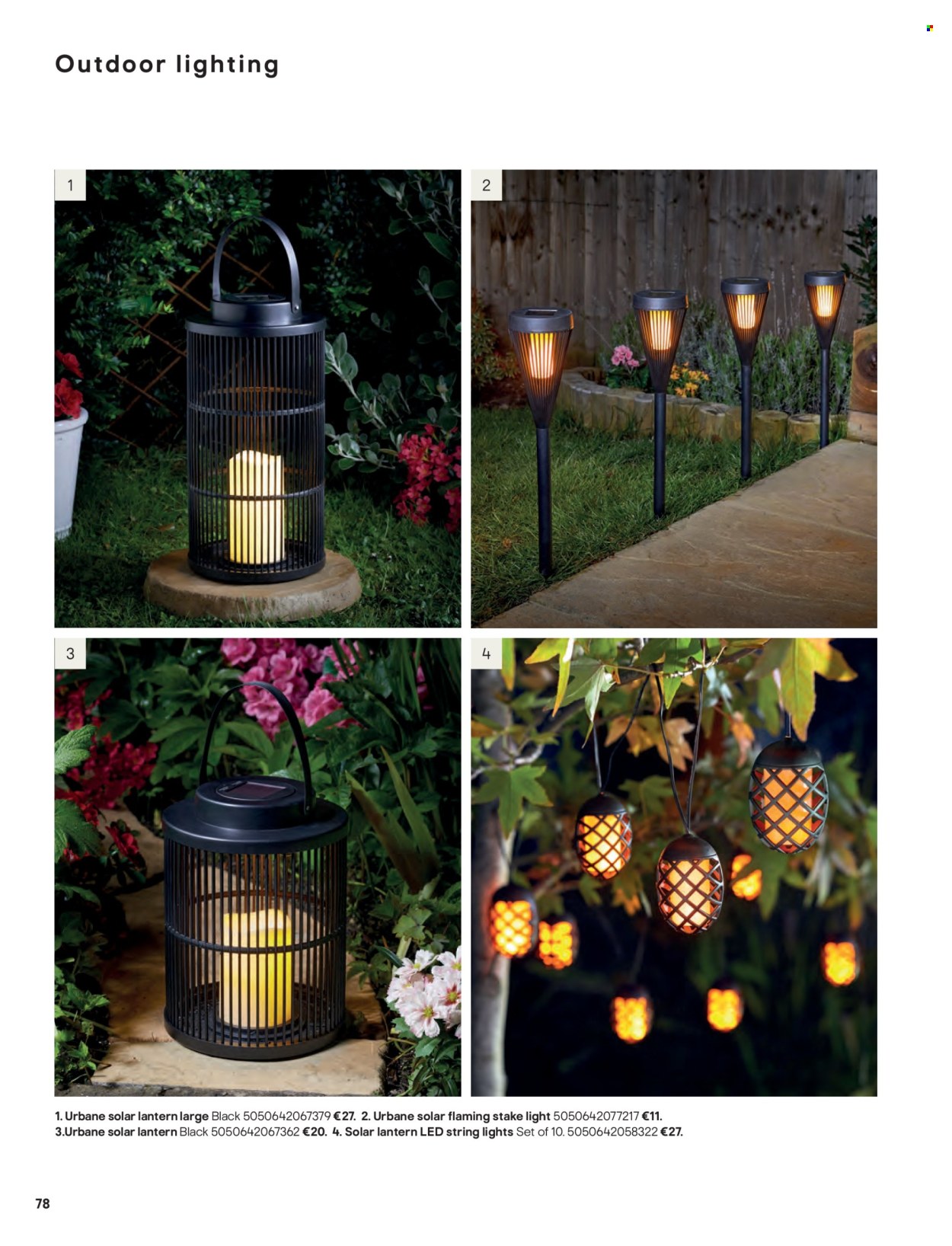 thumbnail - B&Q offer  - Sales products - lantern. Page 78.