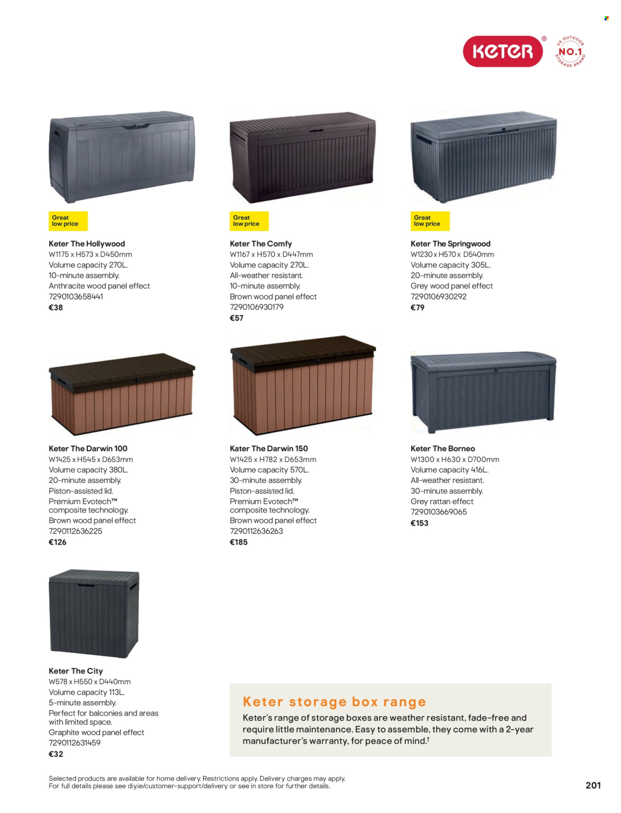thumbnail - B&Q offer  - Sales products - storage box. Page 201.
