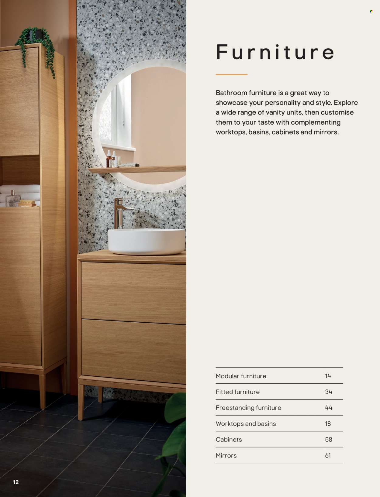 thumbnail - B&Q offer  - Sales products - vanity, mirror. Page 12.