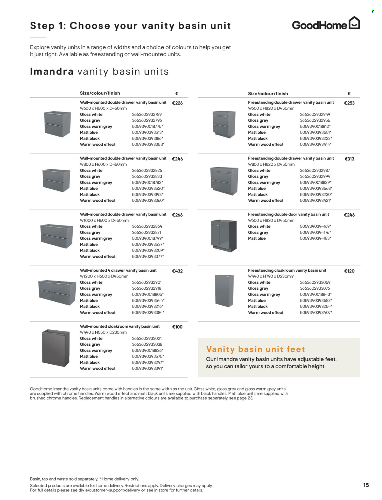 thumbnail - B&Q offer  - Sales products - vanity. Page 15.