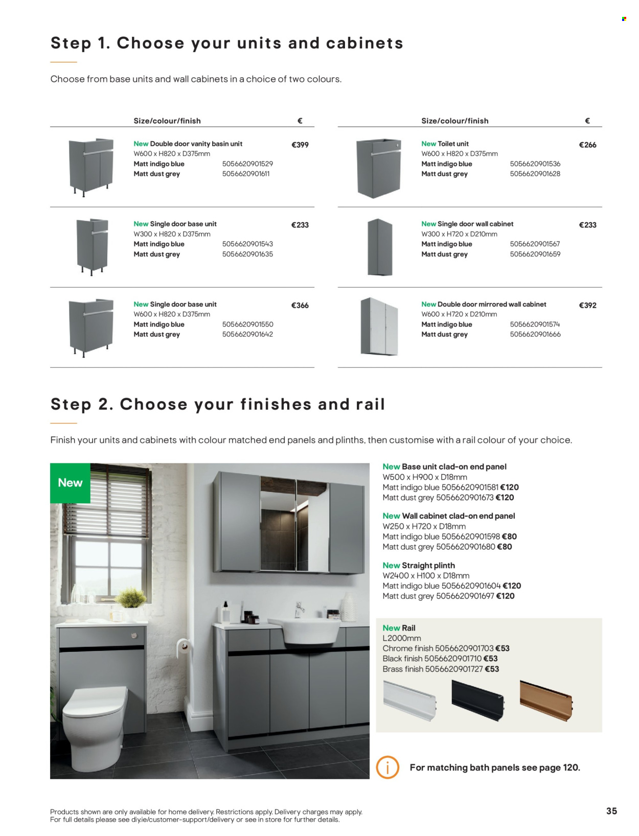 thumbnail - B&Q offer  - Sales products - cabinet, wall cabinet, vanity. Page 35.