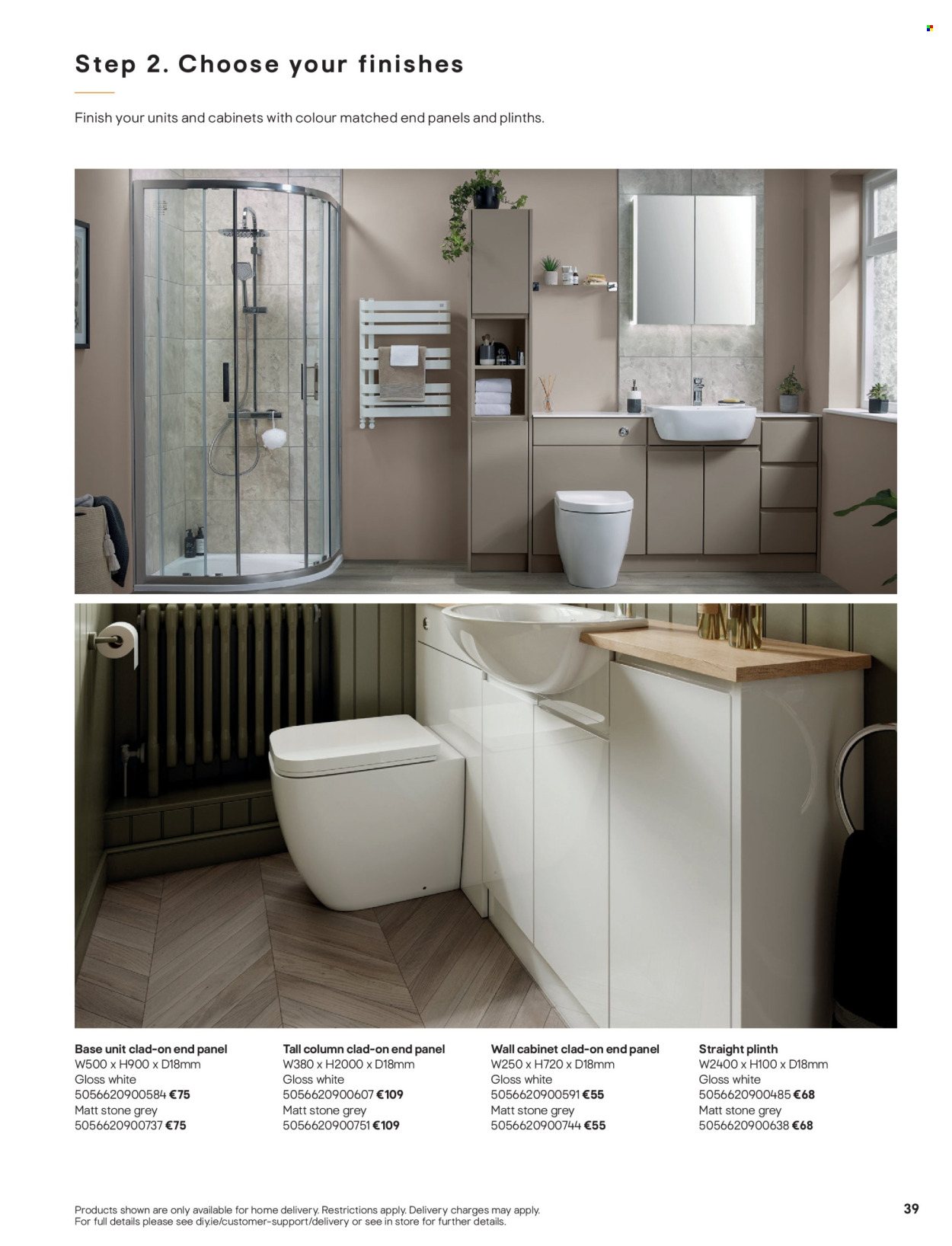 thumbnail - B&Q offer  - Sales products - cabinet, wall cabinet. Page 39.