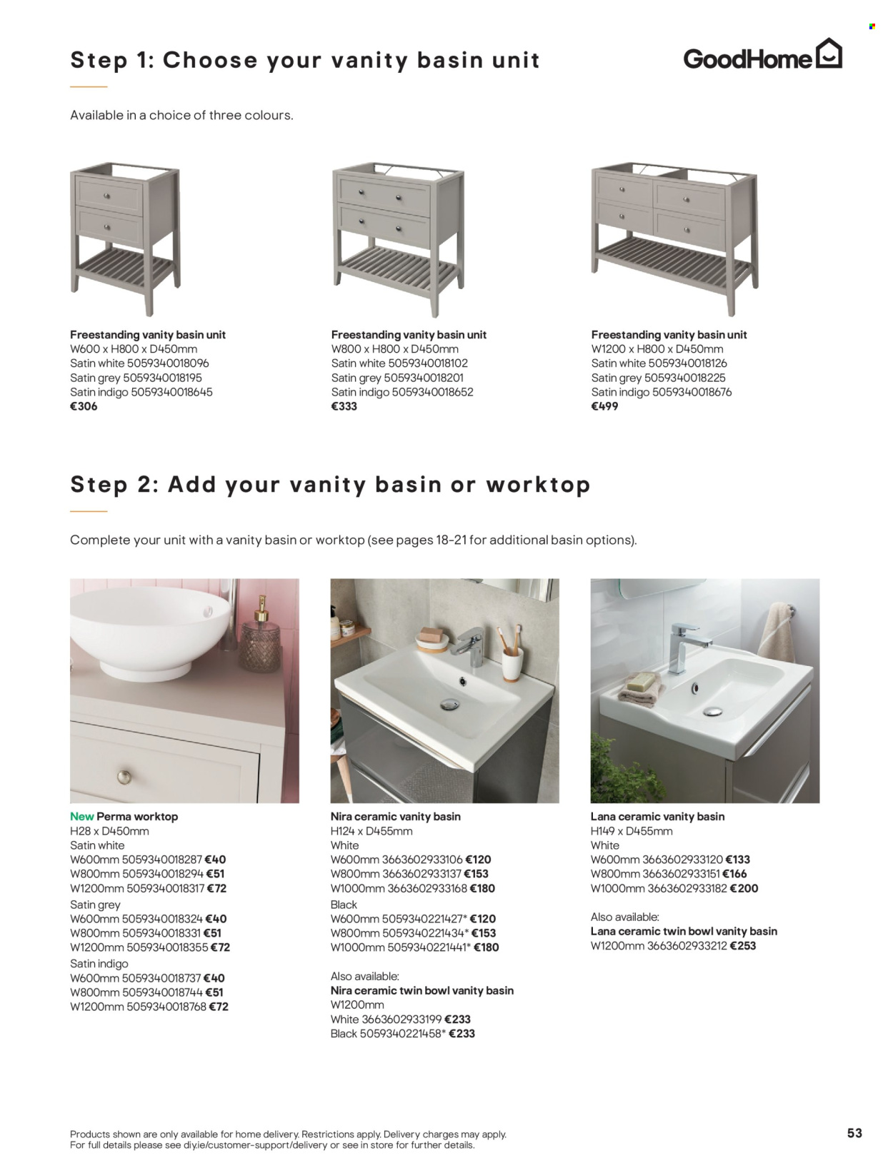 thumbnail - B&Q offer  - Sales products - vanity. Page 53.