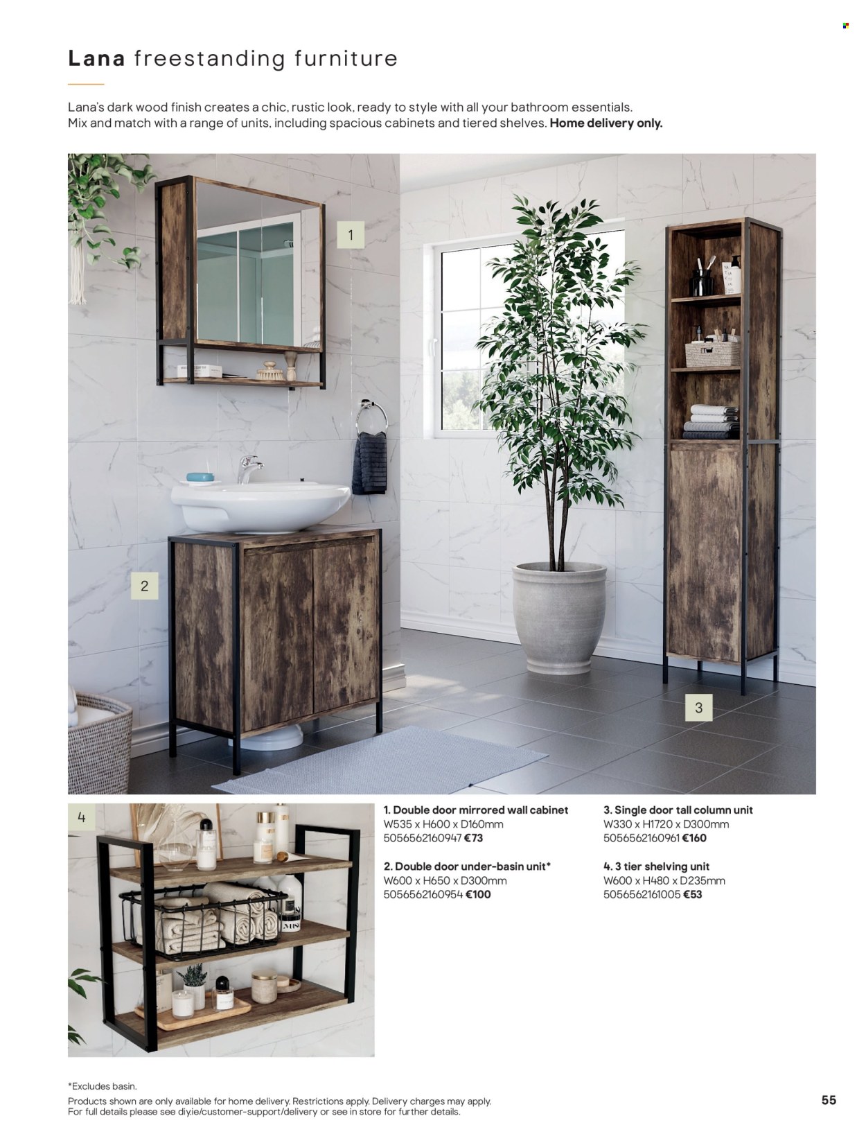 thumbnail - B&Q offer  - Sales products - cabinet, wall cabinet, shelves, shelf unit. Page 55.