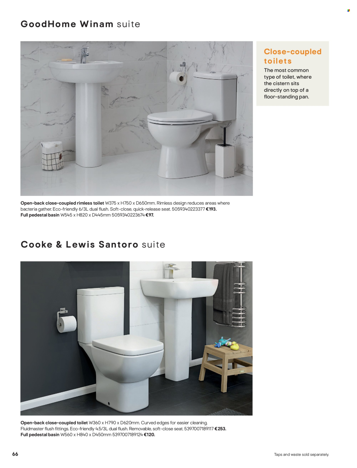 thumbnail - B&Q offer  - Sales products - toilet. Page 66.