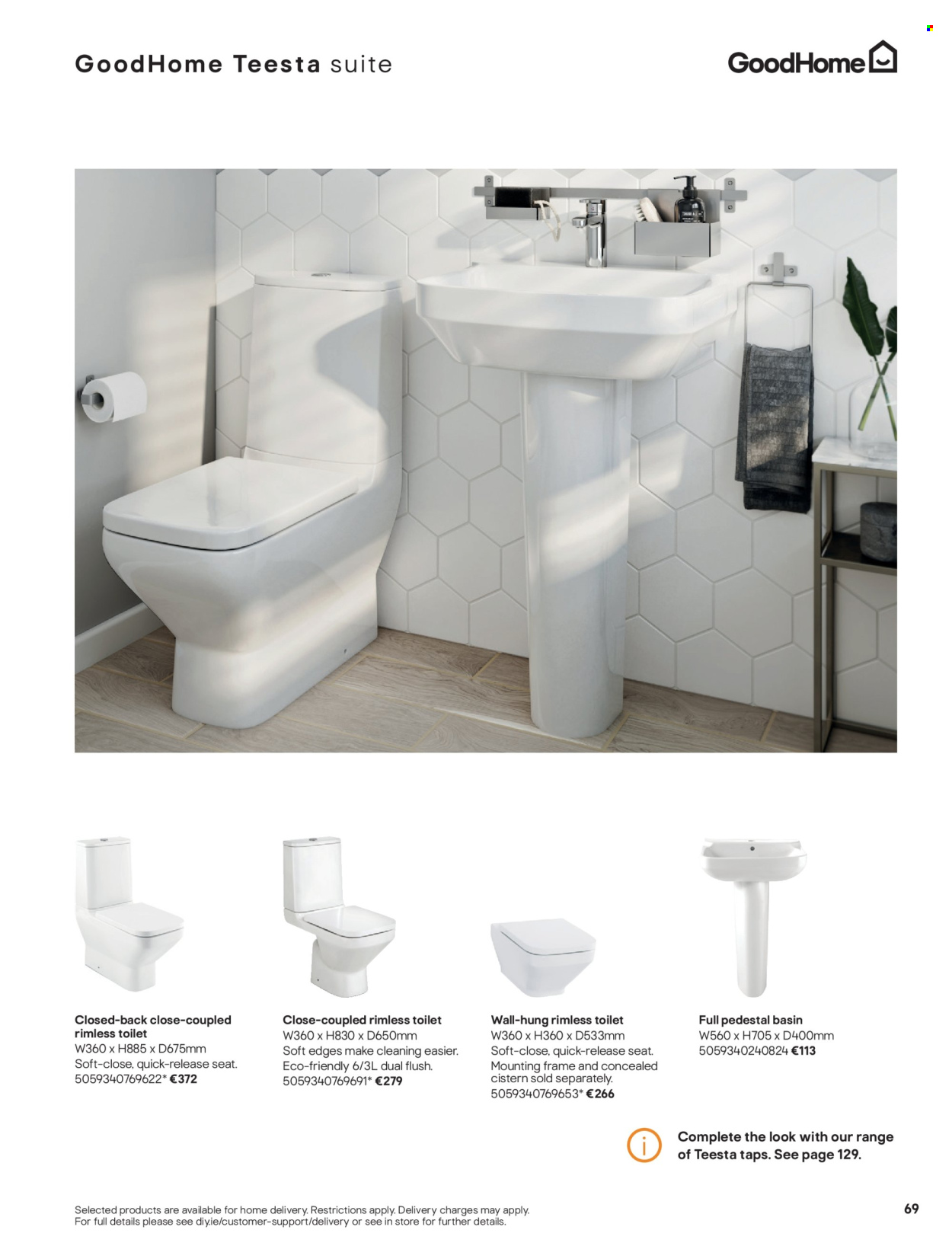 thumbnail - B&Q offer  - Sales products - toilet. Page 69.