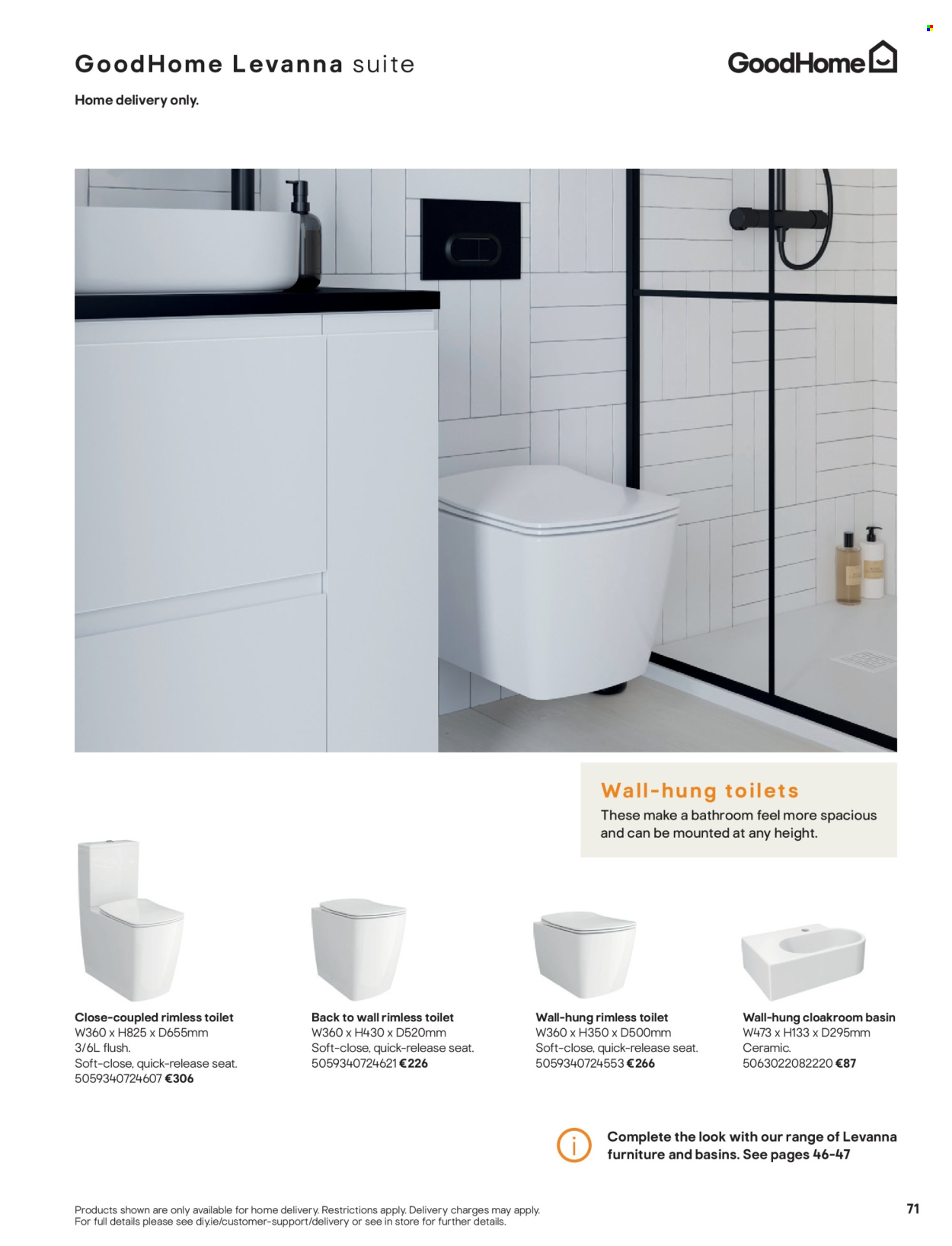 thumbnail - B&Q offer  - Sales products - toilet. Page 71.