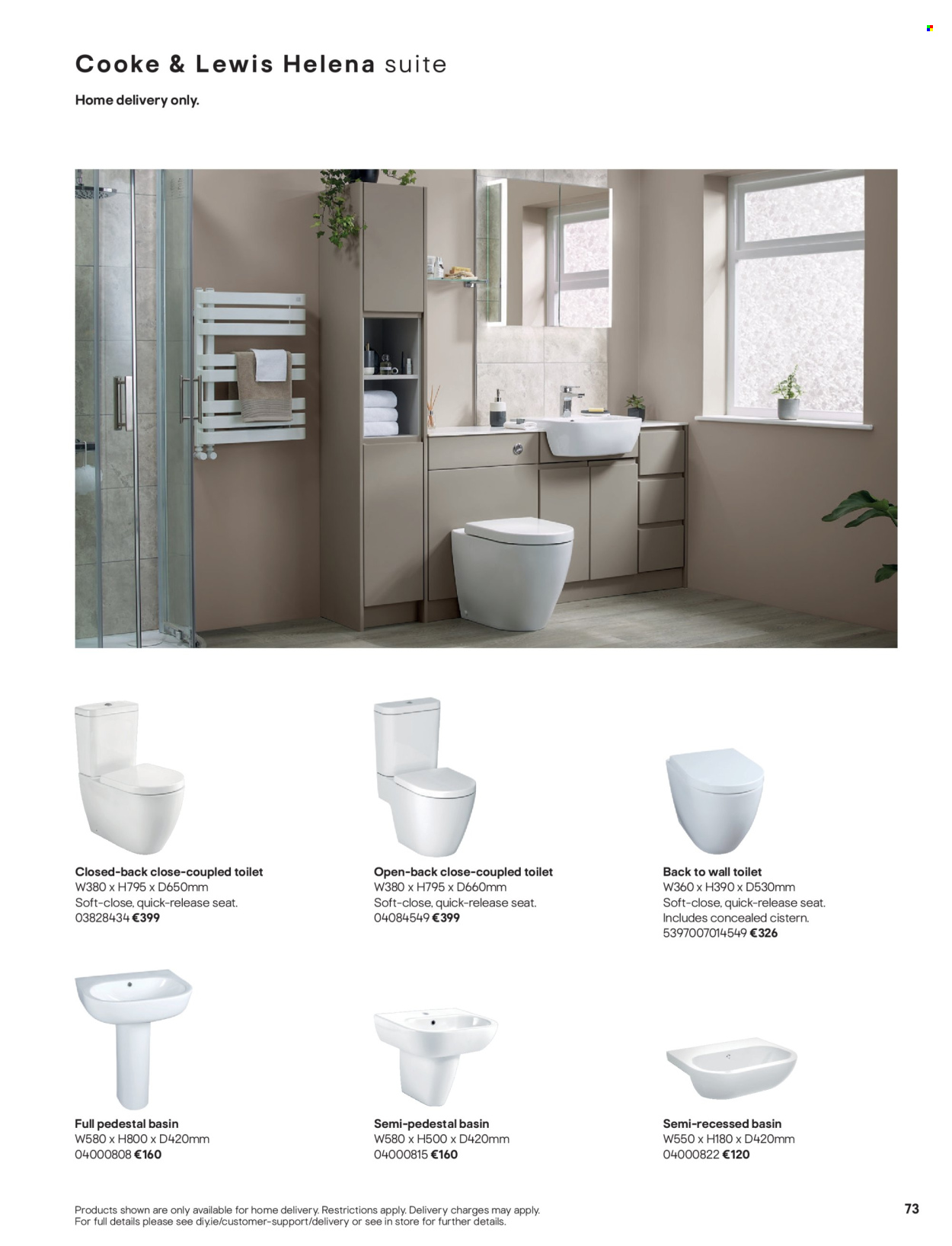 thumbnail - B&Q offer  - Sales products - toilet. Page 73.