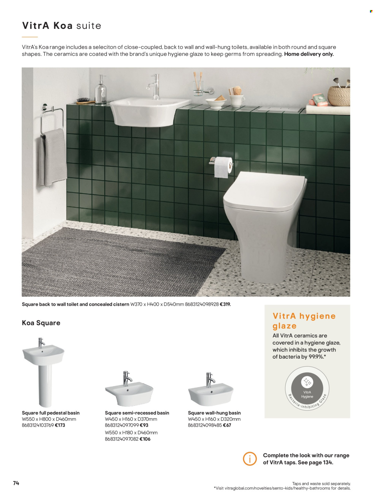 thumbnail - B&Q offer  - Sales products - toilet. Page 74.